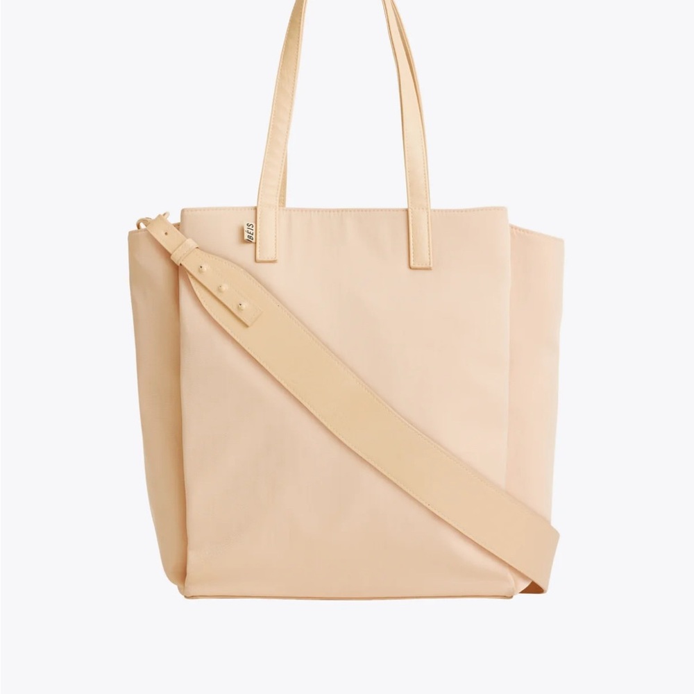 BEIS Commuter Tote Bag - beige